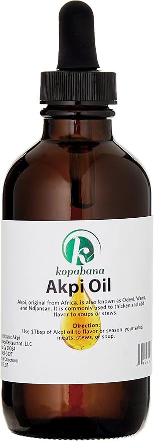 Akpi Oil | Ndjansan | Ricinodendron heudelotii |Cold Pressed | Organic| Extra Virgin/Massage Oil 4oz