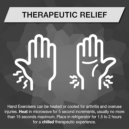 THERABAND Hand Exerciser, Stress Ball For Hand, Wrist, Finger, Forearm, Grip Strengthening & Therapy, Squeeze Ball to Increase Hand Flexibility & Relieve Joint Pain, Blue, Firm