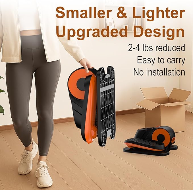 VIVURN® 028 Under Desk Elliptical 12 Speed 5 Modes Motorized Leg Exerciser While Sitting for Seniors As Seen on TV Low Impact Electric Pedal Exerciser with Non-Slip Mat Quiet for Home and Office