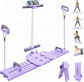 Pilates Board, Portable Foldable Reformer Board with Handrail & Phone Holder, 5-in-1 Mini Pilates Machine for Beginners & Postpartum Recovery, Multifunctional Home Pilates Workout Slider Set