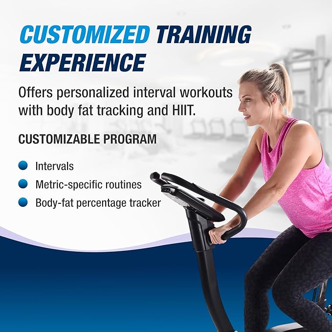 Stamina Magnetic Exercise Bike 345 - Fitness Bike with Smart Workout App - Exercise Bike for Home Workout - Up to 250 lbs Weight Capacity