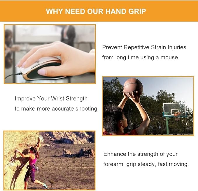Metal Hand Grip Strengthener Set(100, 150, 200, 250lbs), Grip Strength Trainer, Crushing Grip Trainer, Pinch Grip Trainer, Forearm Exerciser, Gripper Fitness Equipment for Home Gym