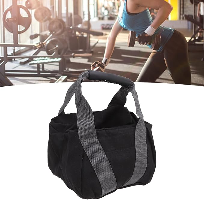 Adjustable Heavy Duty Kettlebell Sandbag, Losing Weight Yoga Sandbags, Workout Sandbag Ergonomic Handle Easy Carry 12 Oz Canvas for Exercise Yoga Gym Training