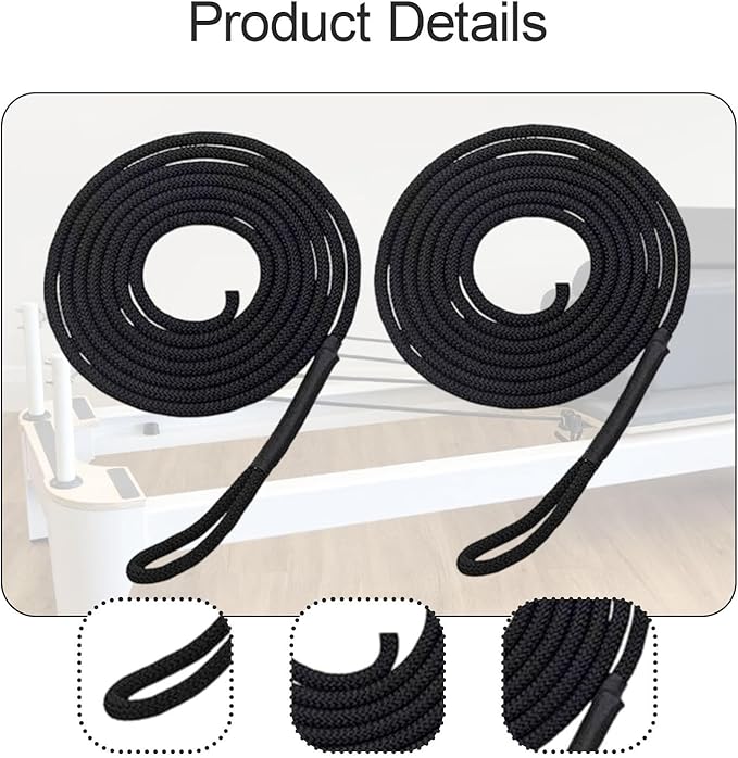 Pilates Reformer Pull Rope Band Fitting Easy to Install Strap Part for Workout Equipment Sitting Box Yoga Training- 278 cm (109.45 inches)