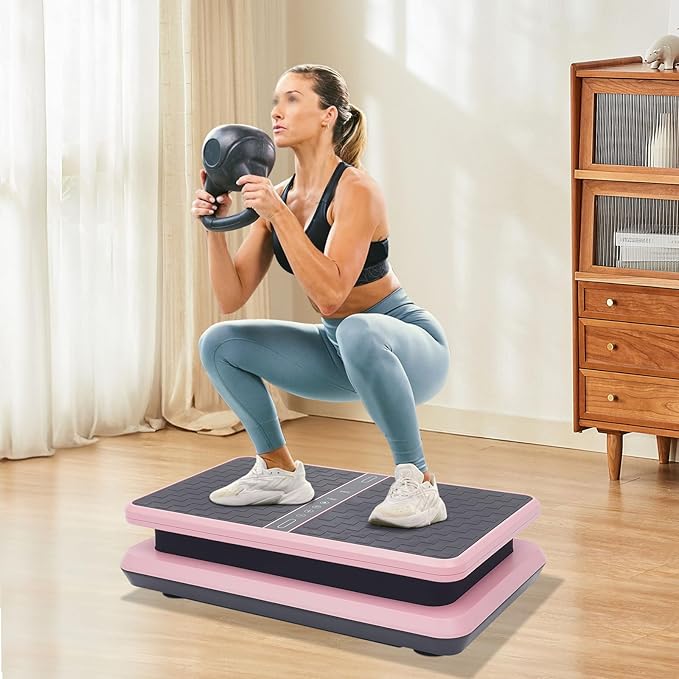 Vibration Plate Exercise Machine Vibration Platform Machines Full Body Vibration Plates for Lymphatic Drainage 450 Lbs Capacity Vibrating Plate for Women & Men Whole Body Weight Loss