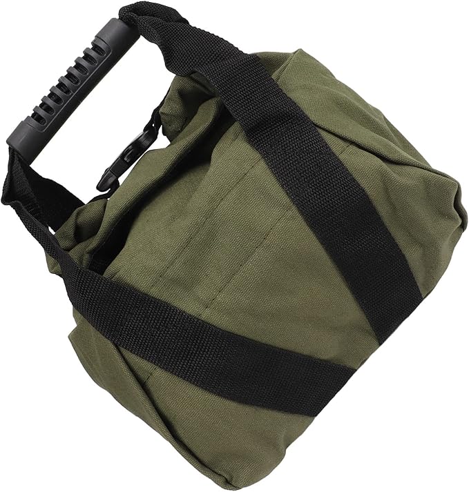 Fitness Workout Sandbag with Handles, Empty Weightlifting Training Sandbag, Durable 16oz Canvas Power Bag for Home Gym, Travel, Yoga and Strength Exercises