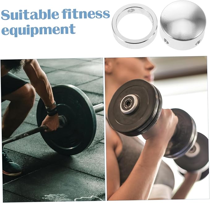 TOYANDONA 1 Set Lightweight Aluminum Alloy Fitness Handle End Cover Durable End Caps for Strength Training Equipment Compatible with Various Gym Accessories Design for Enhanced Stability