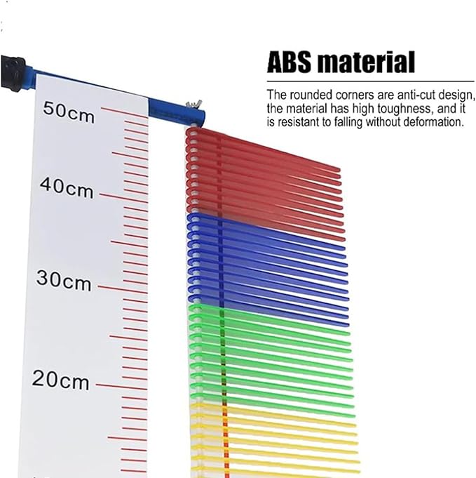 Adjustable Height Vertical Jump Trainer, Metal Gym School Vertical Leap Measurer, Sport Athletes Training Vertical Jump Tester 3.9-11.5ft, Easy to Install Vertical Jump Measurement Tool