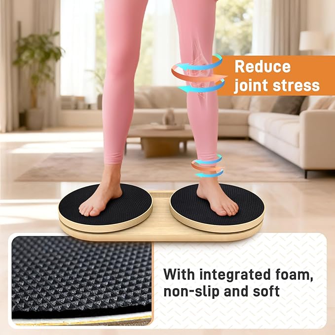 Waist Twister Machine Exercise, Ab Twister Board Workout MAX 330 LBS, Non-Slip Waist Twisting Fitness Tool, Pilates Waist Twister for Women, Dynamic Core Align Board for Home Gym Equipment