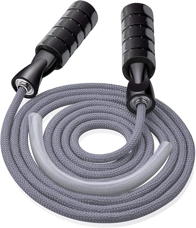 Jump rope, Professional Weighted Jump rope workout, Adjustable Tangle-Free with Ball Bearings Exerciser Jump ropes for Cardio, Endurance Training, Fitness Workouts, Jumping Exercise