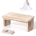 Kneeling Meditation Bench - 39.5 * 19.5 * 16Cm, Foldable Ergonomic Solid Wood Yoga Bench, Ergonomic Prayer Stool, Relieve Fatigue and Build Up Body