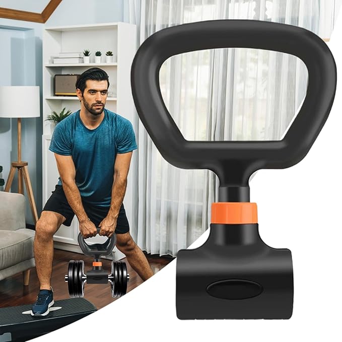 Dumbbell Kettlebell Converter | Dumbbell Grip Handle | Workout Accessories Adjustable Exercise Equipment Attachment for Weight Lifting Strength Training Home Gym