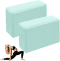 Leikefitness Yoga Blocks 2 Pack,Lightweight-High Density Eva Foam Soft Non-Slip for Yoga, Pilates, Meditation 9"×6"×3"