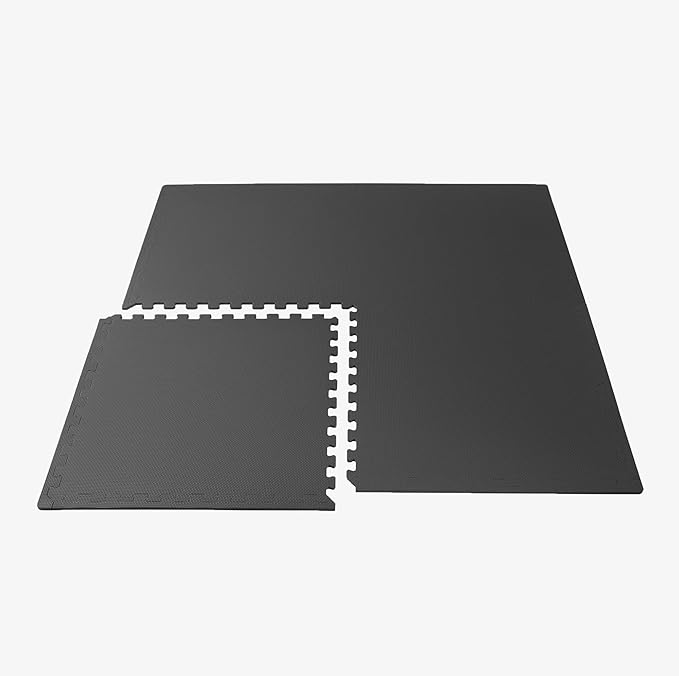 We Sell Mats 3/8" Thick Multipurpose EVA Foam Exercise Floor Mat, Interlocking Tiles, Anti-Fatigue for Home or Gym