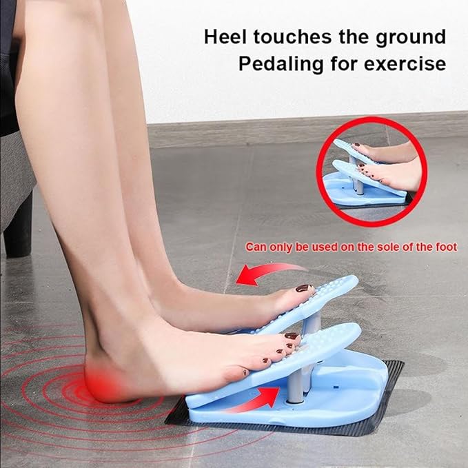 Foldable Stepper for Under Desk, Small Stepper Portable Foot Pedal Exercise Machine, Simple Leg Exerciser While Sitting, Help Leg Muscles Training