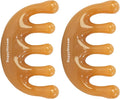 Scalp Massage Tool Head Massager. Resin Massage Comb Gua Sha Fascial Tools for Scalp Care Hair Growth Stress Relax Headaches Meridian Acupoint Treatment Trigger Point Therapy. (Amber)