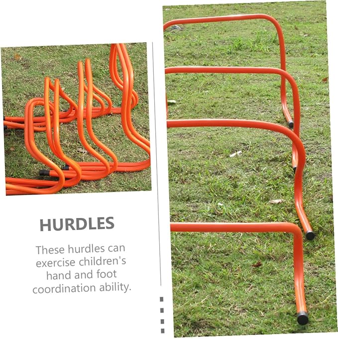 2pcs Plastic Speed Hurdles 15cm Wear-Resistant Agility Training Equipment for Youth Track and Field Football Soccer Conditioning