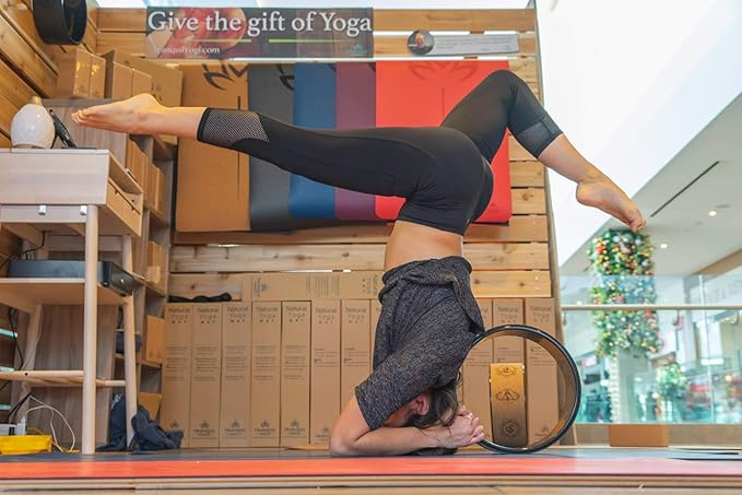 Enlighten Yoga Wheel - Great for Adding Active Strength and Flexibility to Your Exercise and Yoga Practice