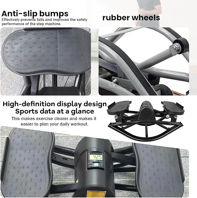 Rock Stepper,Portable Rocking Stepper Machine, Home Fitness Equipment,Built-in Counter,Protects Knees and Joints, Weight Capacity: 330 lbsLightweight and Compact, Apartments