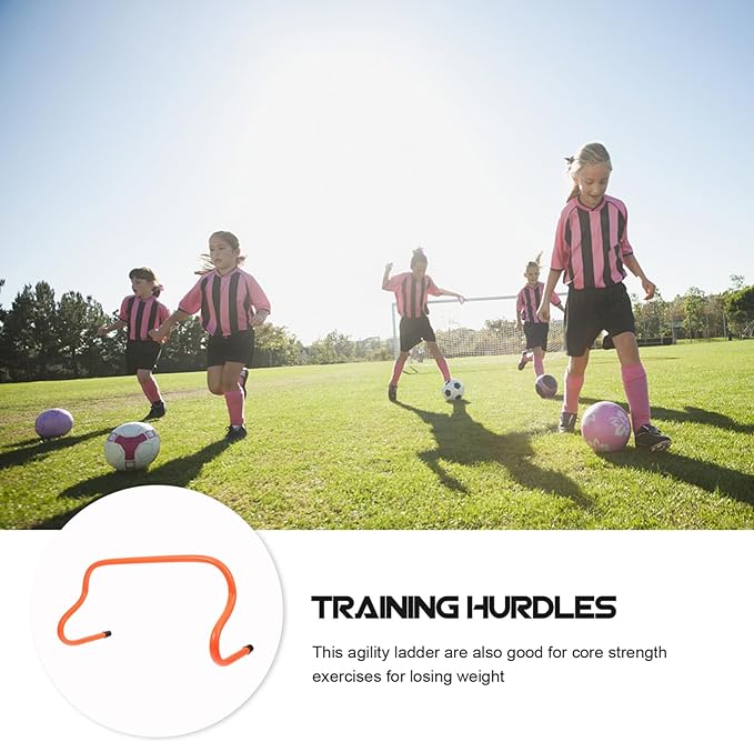 YARNOW 5pcs Outdoor Football Training Hurdles Agility Jumping Equipment for Enhanced Speed Drills and Skill Development