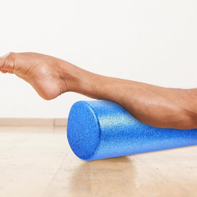 Totority Muscle Relaxation Roller Yoga Column Massager Epp Foam Roller 45x15cm Blue Back for Fitness Physical Therapy and Deep Tissue Massage