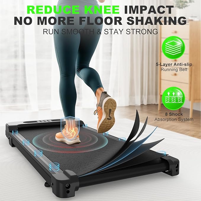 Incline Walking Pad with Handle Bars, 3.5HP Foldable Portable Treadmills for Home Office, Low Noise <40dB Under Desk Treadmill with 330LB Capacity, Wide Running Belt with Remote Control & LED Display