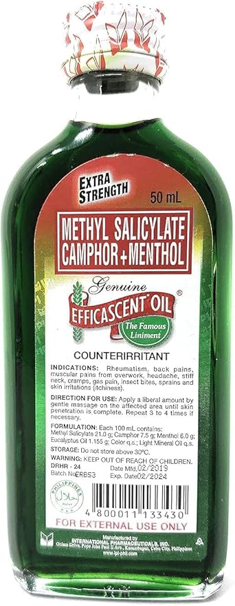 Efficascent Oil Counterirritant 50ml (Extra Strength)