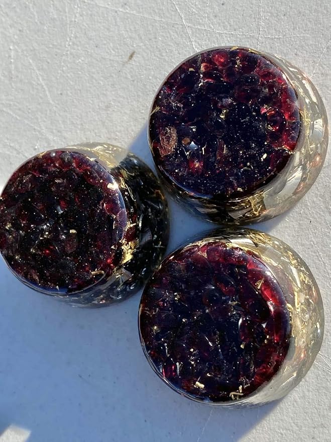 Garnet Orgone Generator Energy Accumulator 7.83Hz/432Hz/528Hz/Advance Harmonics Many Beautiful Ingredients! (Garnet)
