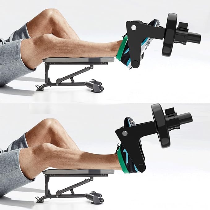 Tib Bar Single Foot Tibialis Trainer Bar Tibialis Trainer Calf Raise Machine,Professional Single Foot Tibialis Anterior Exercise Equipment for Strengthening Calves/Shins and Ankle（Black