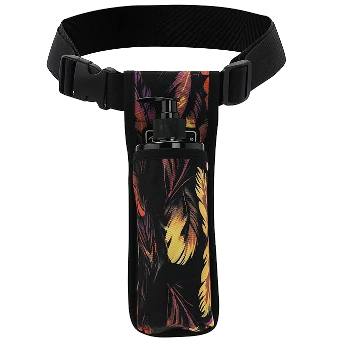 Tuhaoge Massage Bottle Bag Massage Oil Holster Lotion Holster Massage Therapist Massage Oil Holster Massage Lotion (TH1KD-YuMao-W)