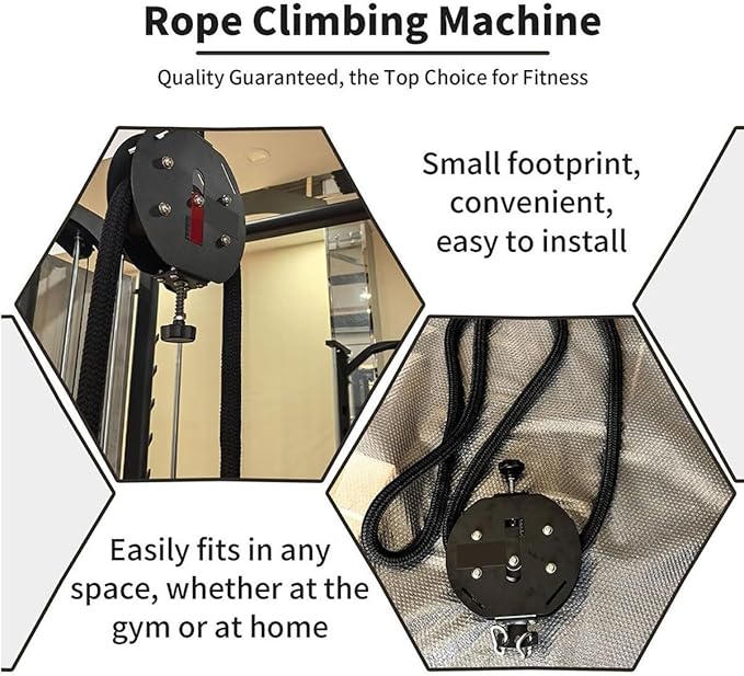 Endless Rope Pull Machine for HIIT & Functional Training - Portable, No Assembly, with 4m Steel-Core Rope. Adjust Tension from 0-20kg for All Fitness Levels