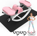 KINMAC Lateral Stepper for Exercise-Rocking Stepper Machine with Resistance Bands & Anti-Slip Mat and LCD Monitor, Professional Stair Stepper for Home Workout