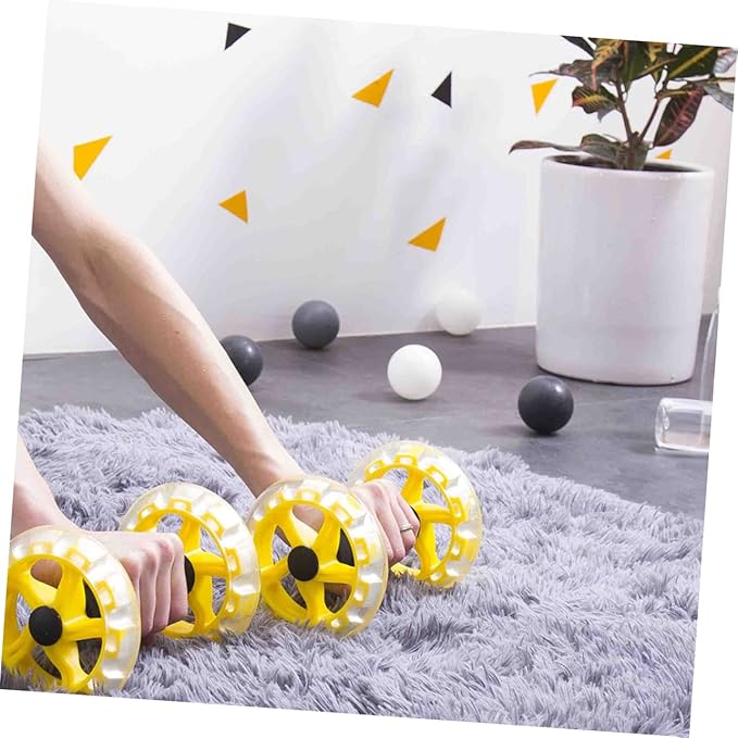 BESPORTBLE Twin-Wheel Ab Roller for Core Strengthening Sturdy Fitness Device Non-Slip Grip Suitable for Home Workouts and Weight Loss