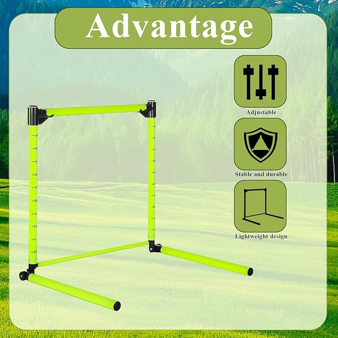 Hurdles Adjustable with Scale 23.62'' Detachable Agility Training Equipment for Track Soccer Football for Athletic Jumping Speed Drills