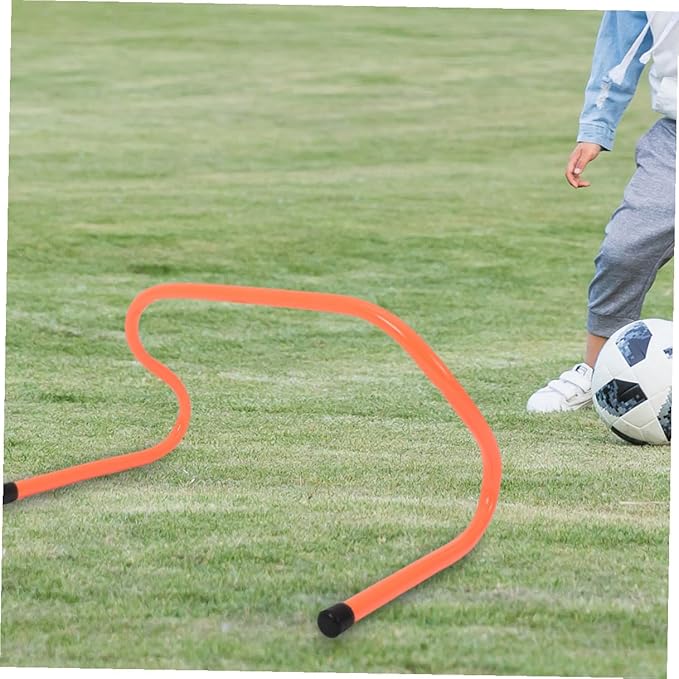 VICASKY 4 Pcs Plastic Speed Hurdles Agility Training Equipment 15cm High Wear-Resistant Sports Hurdles for Soccer Football Youth Football Practice