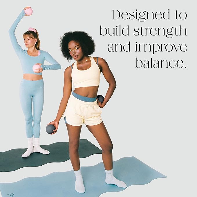 Bala Power Ball, Weighted Toning Exercise Ball for Pilates, Yoga, Home Fitness & More - Workout Ball for Strength & Core Training, Aerobics & Working Out to Improve Balance & Sculpt