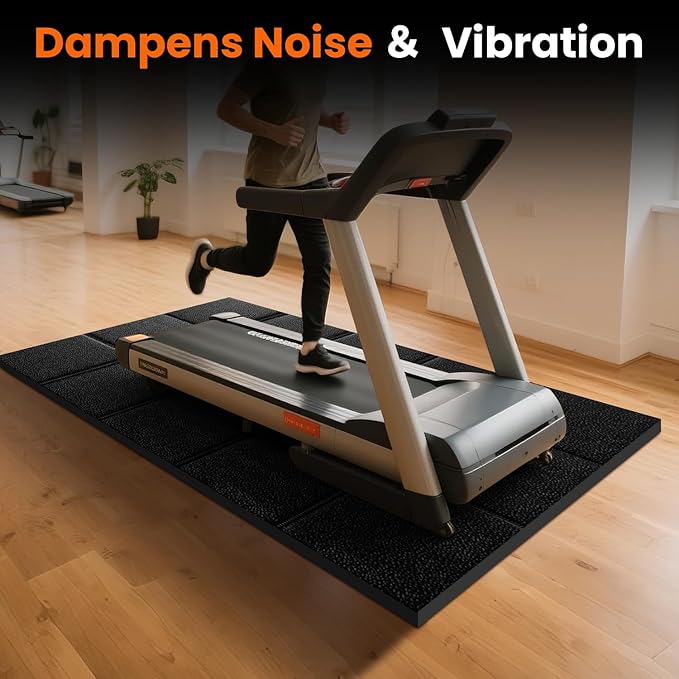 Treadmill Walking Pad Mat for Carpet Floor, Hardwood Floors Protectior, 79x39 Under Treadmill/Walking Pad/Exercise Bike Mat on Carpet, Mat for Treadmills, Non-Slip, Waterproof, Noise Shock Absorption