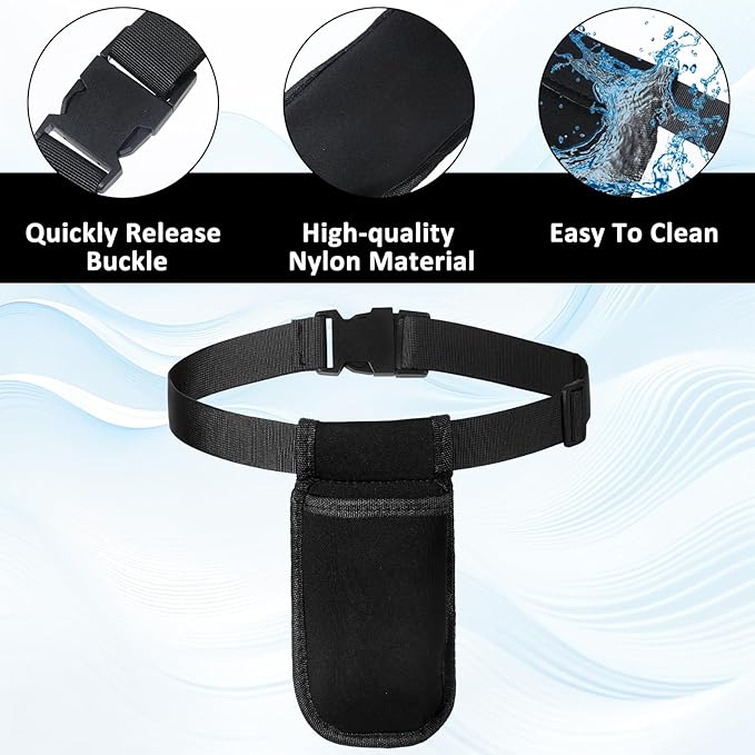 Thinp Massage Oil Holder Belt, Massage Bottle Bag Massages Therapist Bag with Adjustable Belt Professional Single Bottle Lotion Waist Holder Organizer for Beauty Salons, Physiotherapists, Spas
