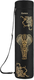Gonex Yoga Mat Bag, Yoga Mat Carrier Full-Zip Exercise Yoga Mat Carry Bag for Women Men with 2 Multi-Functional Storage Cargo Pockets Extra Wide Adjustable Shoulder Strap