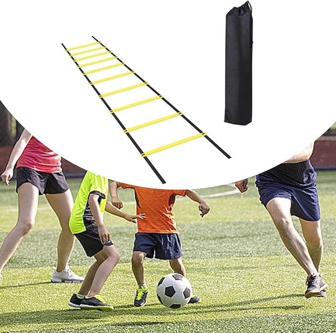 Football Agility Ladder Speed Ladder Rugby Portable Foot Exercise Multifunction Improves Coordination Folding Instant Set up