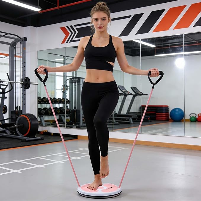 Twist Waist Disc,Waist Workout Core & Ab Exercise | Core Twisting Disc with Calorie Count - for Home Gym Office Fitness Enthusiasts Beginners Post-Partum Individuals