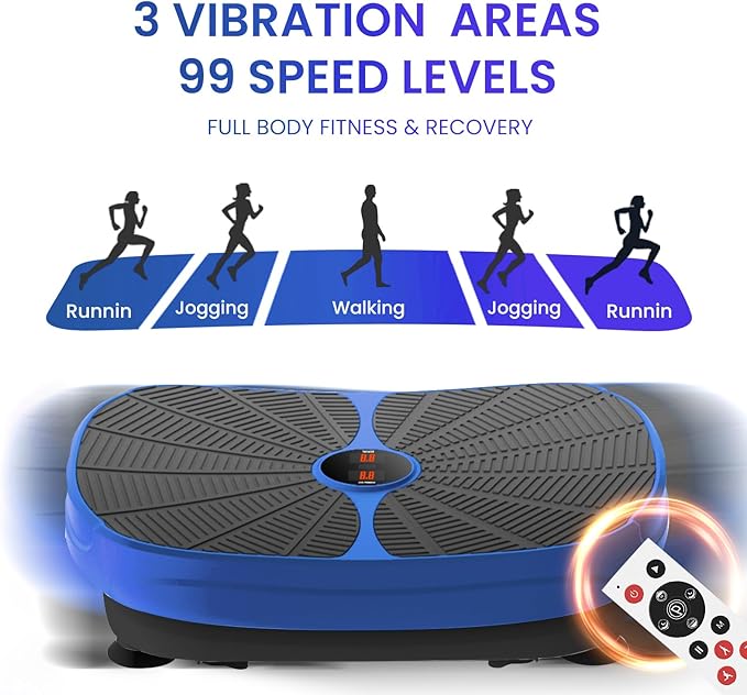 Fitness Vibration Plate Exercise Equipment Whole Body Shape Exercise Machine Vibration Platform Fit Massage Workout Trainer,Max User Weight 330lbs