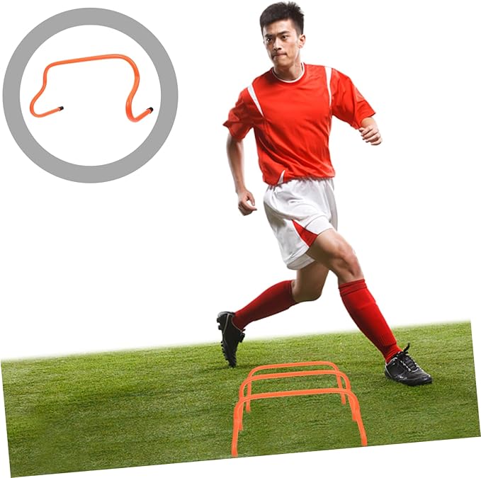 5Pcs Agility Hurdles Football Training Equipment for Speed and Footwork Development Detachable Design for Outdoor Soccer Practice