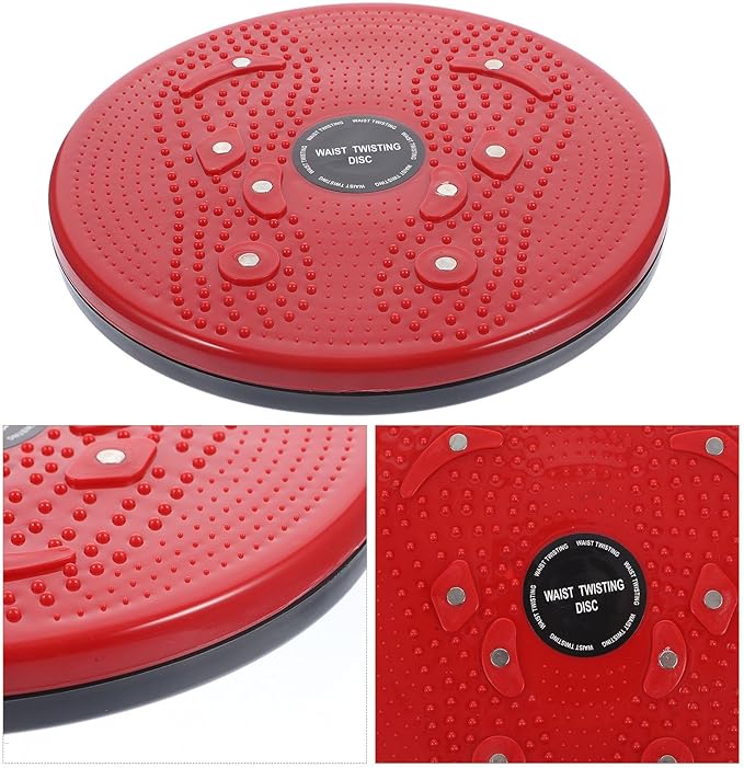 Body Twisting Disc Waist Twisting Board Red for Indoor Slimming Exercise Workout Tool for Women