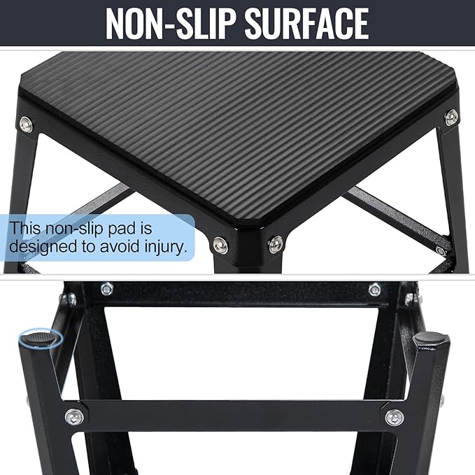 Plyometric Platform Box, 12/18/20/24 Inch Fitness Exercise Jump Box Step For Fitting, Plyometric Box Jumping Exercise Training