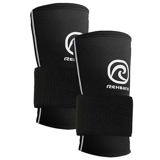 Rehband RX Wrist Support Power Max, 3-in-1 Neoprene Sleeve + Wrap for Strength Training, Protects during Kettlebell Training, stabilizes wrist, forearm protection, Colour:Black, Size:Small
