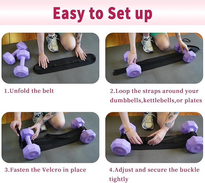 Pro Portable Hip Thrust Belt - Premium Booty Builder for Dumbbell & Kettlebell Workouts | Gym, Home & Travel Glute Trainer | Lightweight & Foldable Design | Attached is a Velcro badge |Slip-Resistant Padding for Hip Protection (Black)