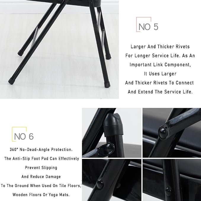 Yoga Chair,Easy to Carry and Store,Soft Sponge Cushion,Foldable Pilates Chair,for Indoor and Outdoor Yoga Studios(Color1)