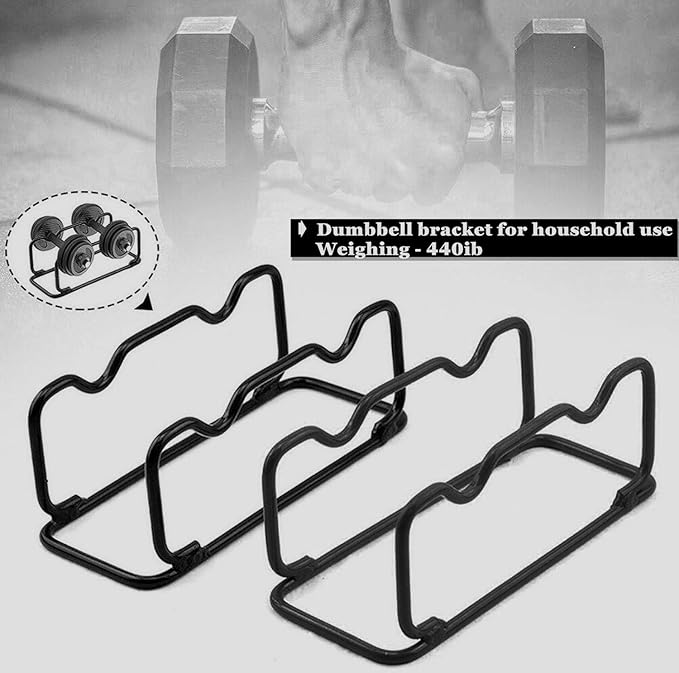 2 IN 1 Dumbbell Rack/Barbell Rack Holder, Solid Steel Make Strength training Dumbbell Rack,660LB Capacity, Universal Dumbbell Storage Stand/Storage Racks,Stand Weight Lifting Dumbbell