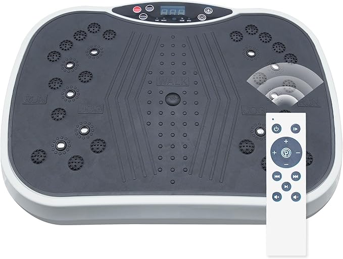 Portable Vibrating Plate Exercise Machine, A Vibration Plate for Lymphatic Drainage, Waver Vibration Plates for Weight Loss, Whole Body Shaking Machine Exercise at Home Workout, 300 LBS